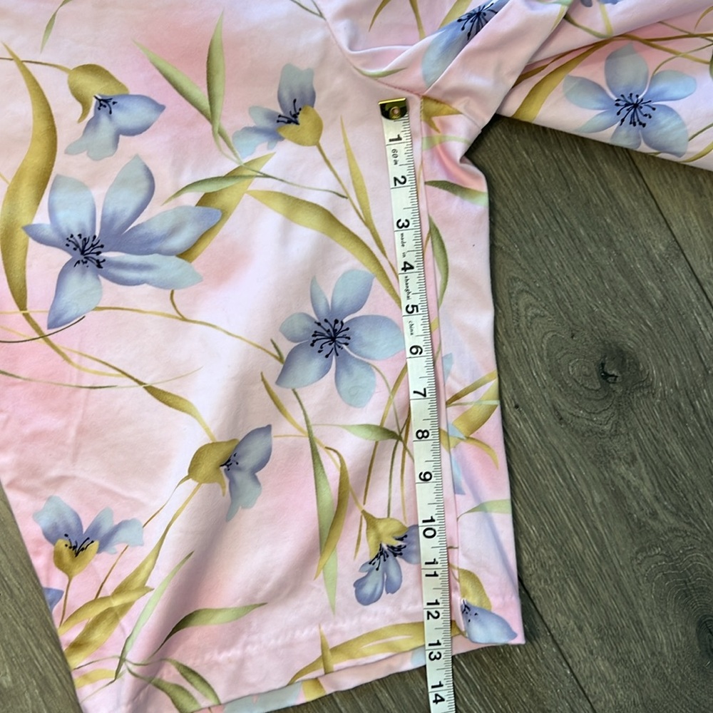 Caribbean Joe, Sz 14, pink floral, Bermuda shorts, stretch, comfy, plus size - Picture 7 of 7